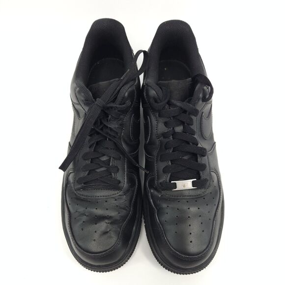 Nike Air Force 1 '07 Low Shoes Men Size 11.5 Triple Black - Picture 2 of 9